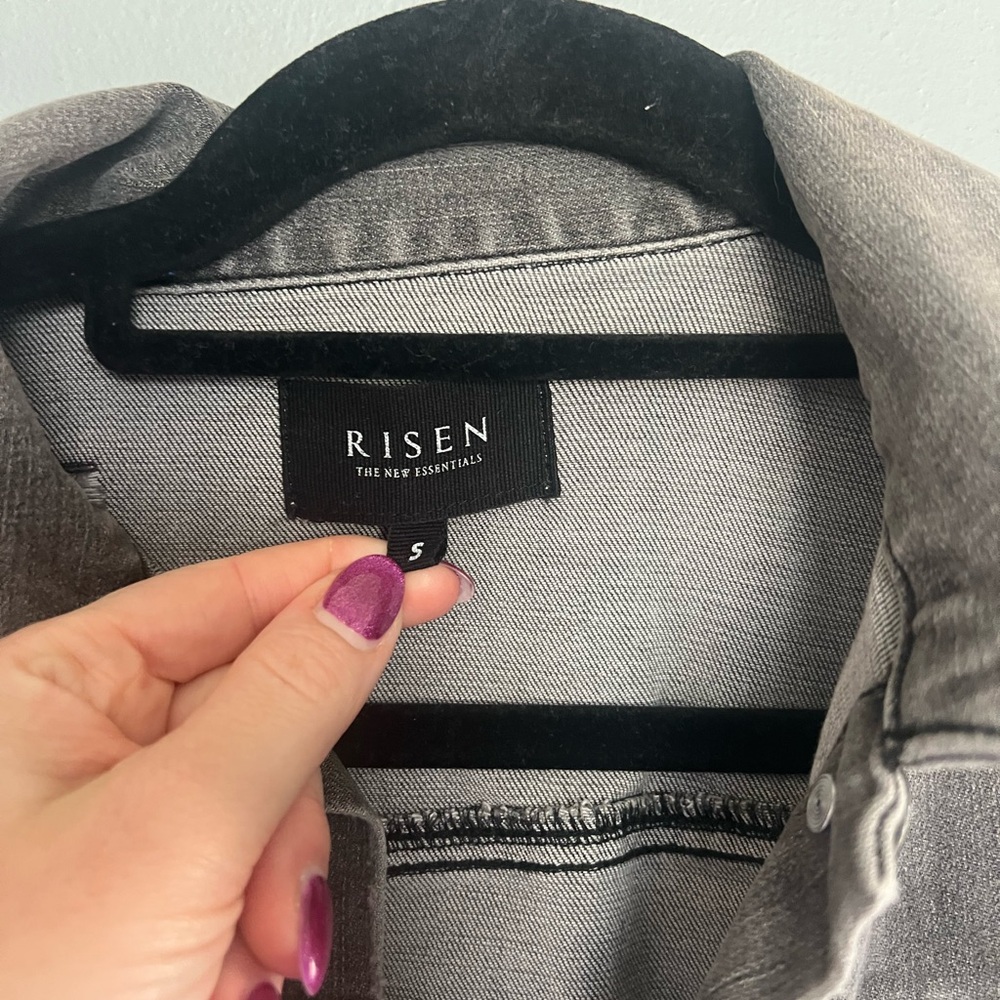 Gray Risen Denim Jacket - image 2